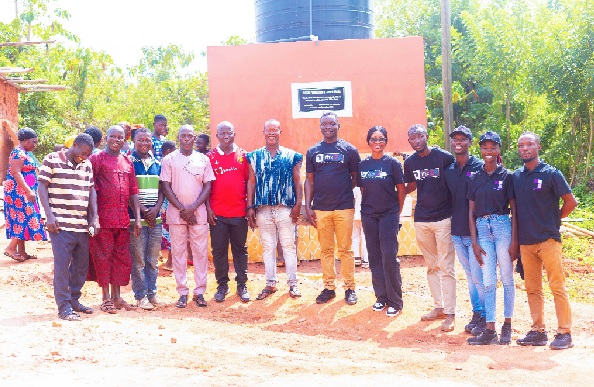 22Bet Ghana officials with some opinion leaders of the community after handing over the water project 22Bet Ghana officials with some opinion leaders of the community after handing over the water project