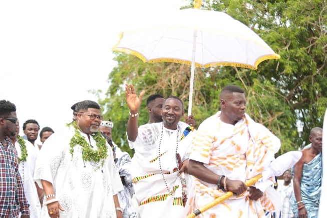 When the people of Prampram visited the ancestral forest ahead of 2024 Lalue Kpledomi festival When the people of Prampram visited the ancestral forest ahead of 2024 Lalue Kpledomi festival