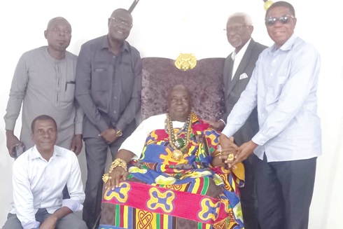 Togbe Sri III, the Awoamefia of Anlo, with the team from HEE consulting Togbe Sri III, the Awoamefia of Anlo, with the team from HEE consulting