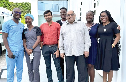 Some members of the Euracare team that performed the procedures