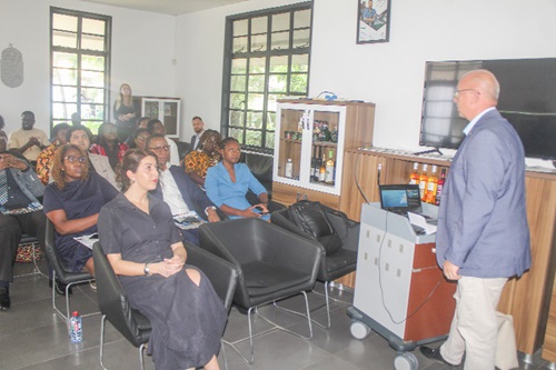 Tamas Endre Feher addressing participants on the opportunities available for students in Hungary. Picture: ESTHER ADJORKOR ADJEI Tamas Endre Feher addressing participants on the opportunities available for students in Hungary. Picture: ESTHER ADJORKOR ADJEI
