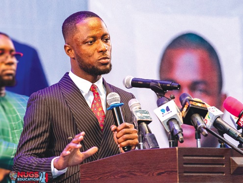Daniel Oppong Kyeremeh, President of NUGS, addressing the conference Daniel Oppong Kyeremeh, President of NUGS, addressing the conference