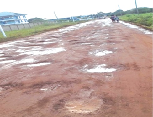 The potholes have worsened during this rainy season The potholes have worsened during this rainy season