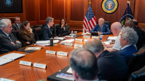 Biden meets national security team as fears of Iran attack on Israel grow Biden meets national security team as fears of Iran attack on Israel grow