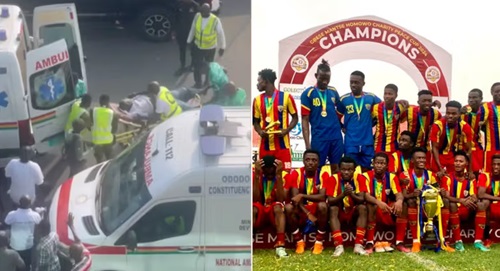 Hearts of Oak confirms death of fan who collapsed during Homowo Cup match Hearts of Oak confirms death of fan who collapsed during Homowo Cup match