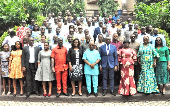 Dr Archibald Yao Letsa (middle) with the seminar participants Dr Archibald Yao Letsa (middle) with the seminar participants