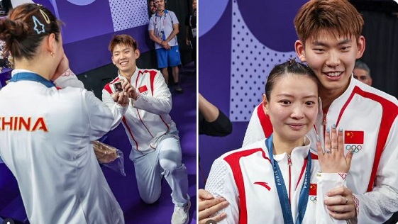 Congratulations to Huang Yaqiong for winning it all — an Olympic gold medal and true love Congratulations to Huang Yaqiong for winning it all — an Olympic gold medal and true love