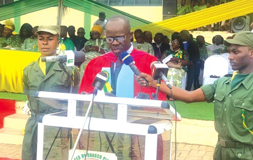 Dr Antwi-Boasiako delivering his address at the function Dr Antwi-Boasiako delivering his address at the function