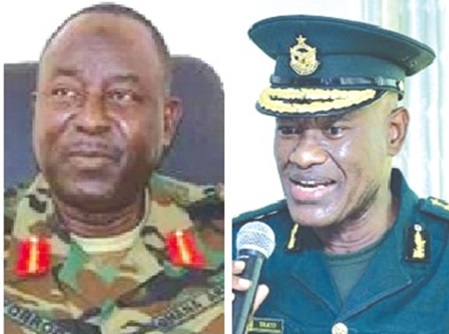 Brigadier General Zibrim Bawah Ayorrogo — Commissioner GRA-CD, Kwame Asuah Takyi —Comptroller General of Immigration