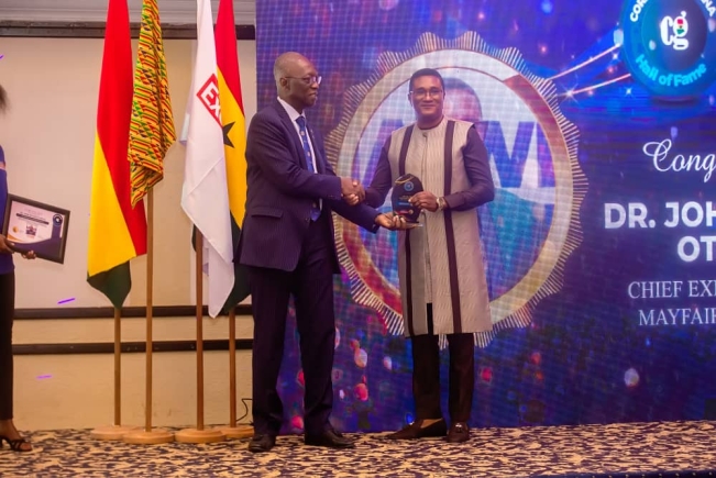 Mayfair Estate CEO honoured at 8th Corporate Ghana Hall of Fame 2024 Mayfair Estate CEO honoured at 8th Corporate Ghana Hall of Fame 2024
