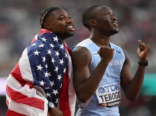 Botswana's Letsile Tebogo overpowers Noah Lyles in men's 200m semis