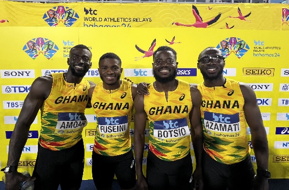 Joe Paul Amoah (right) and his teammates Joe Paul Amoah (right) and his teammates