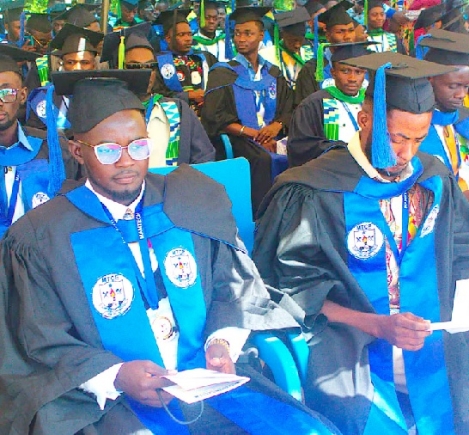 Prof. Kingsley Nyarko (inset), Deputy Minister of Education, speaking at the 16th Congregation of the Mampong College of Education Prof. Kingsley Nyarko (inset), Deputy Minister of Education, speaking at the 16th Congregation of the Mampong College of Education