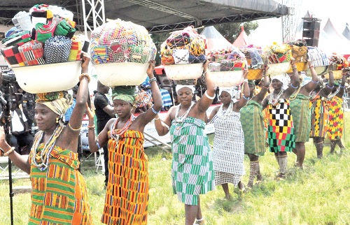 The rich Kente of Agotime on display