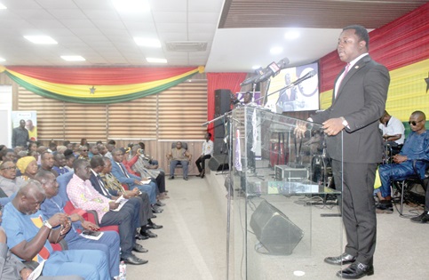 Rev. John Ntim Fordjour (right), a Deputy Minister of Education, launching the Ghana Teacher Prize 2024 in Accra. Picture: ESTHER ADJORKOR ADJEI Rev. John Ntim Fordjour (right), a Deputy Minister of Education, launching the Ghana Teacher Prize 2024 in Accra. Picture: ESTHER ADJORKOR ADJEI