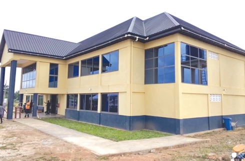 The two-storey classroom block The two-storey classroom block
