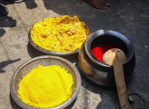 Kpokpoi and palmnut soup