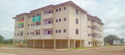The newly constructed staff accommodation block