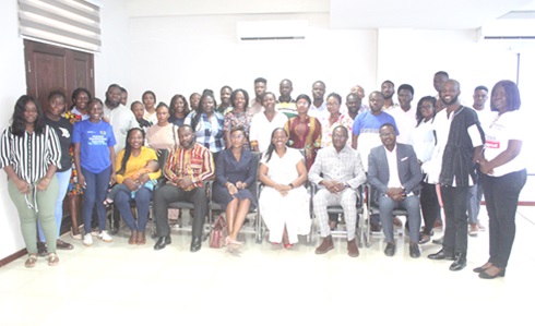 Samuel Boakye-Marfo (seated 2nd from left), Head, Programmes Development and Coordination, SP Directorate; Akyere Frimpong Manu (seated 3rd from left), Director, Monitoring and Evaluation, Ghana School Feeding Programme; Abena Annobea Asare (seated 3rd from right), acting Director, Social Protection of the Ministry of Gender, Children and Social Protection, and Myles Ongoh (2nd from right), Head, LEAP, with other participants. Picture: ESTHER ADJORKOR ADJEI Samuel Boakye-Marfo (seated 2nd from left), Head, Programmes Development and Coordination, SP Directorate; Akyere Frimpong Manu (seated 3rd from left), Director, Monitoring and Evaluation, Ghana School Feeding Programme; Abena Annobea Asare (seated 3rd from right), acting Director, Social Protection of the Ministry of Gender, Children and Social Protection, and Myles Ongoh (2nd from right), Head, LEAP, with other participants. Picture: ESTHER ADJORKOR ADJEI
