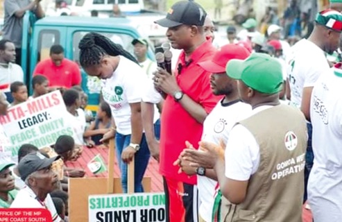 Kweku Ricketts-Hagan on one of his campaigns Kweku Ricketts-Hagan on one of his campaigns