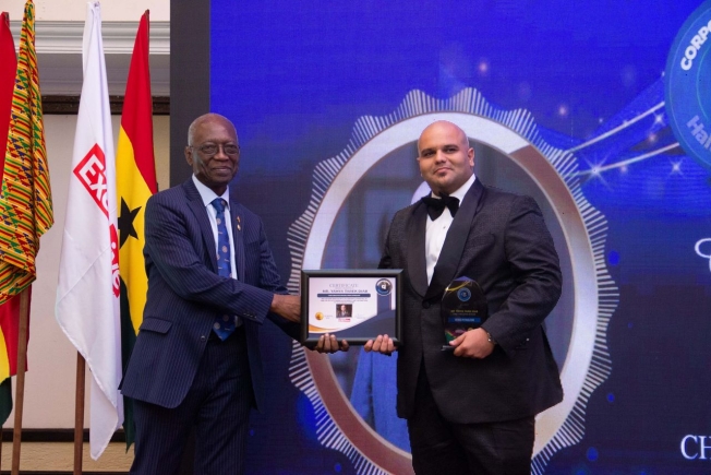 Veros Petroleum CEO Yahya Tarek Diab honoured at 8th Corporate Ghana Hall of Fame