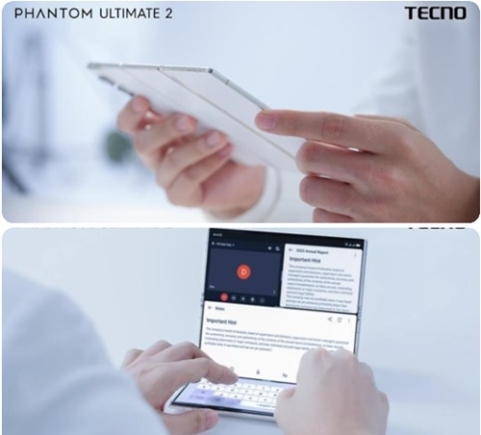 TECNO's new ultra-thin PHANTOM ULTIMATE 2 tri-fold concept - Explore a world of big experiences TECNO's new ultra-thin PHANTOM ULTIMATE 2 tri-fold concept - Explore a world of big experiences