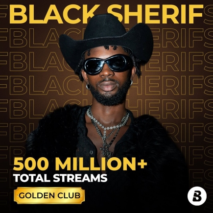 Black Sherif becomes first Ghanaian artiste to reach 500 million streams on Boomplay Black Sherif becomes first Ghanaian artiste to reach 500 million streams on Boomplay