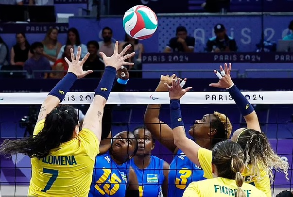 Without their missing team-mate, Rwanda's women's sitting volleyball side lost 3-0 to Brazil Without their missing team-mate, Rwanda's women's sitting volleyball side lost 3-0 to Brazil