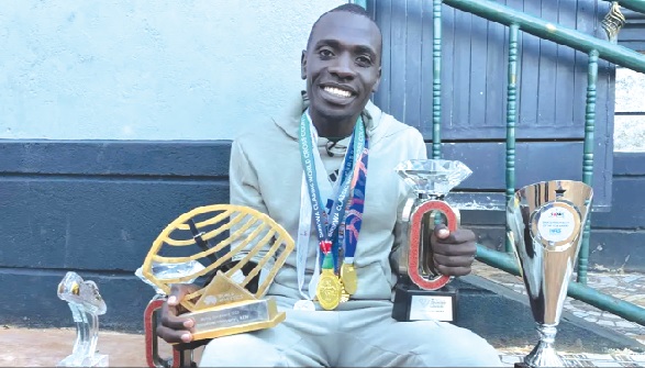 Emmanuel Wanyonyi has won World Championship trophies Emmanuel Wanyonyi has won World Championship trophies