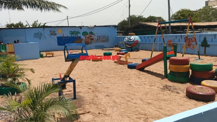 The exact spot where the microlight aircraft crashed has been converted into a playground for the learners