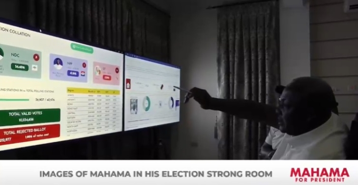 Election 2024: NDC projects early lead for John Mahama [VIDEO]