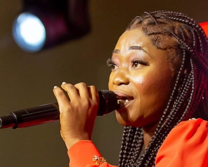 Helina performing on stage Helina wins Next Gospel Star Season 5