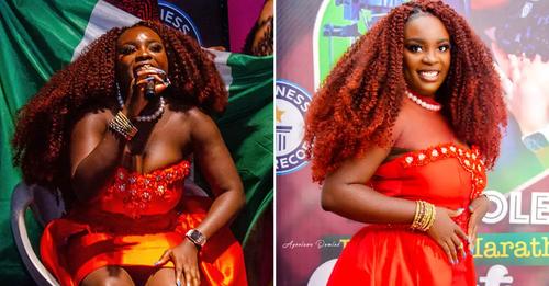 See the Nigerian woman who won Guinness World record for singing Christmas songs for 31 hours