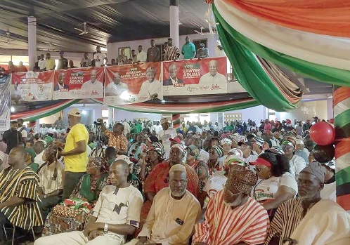 The town hall meeting in Tamale