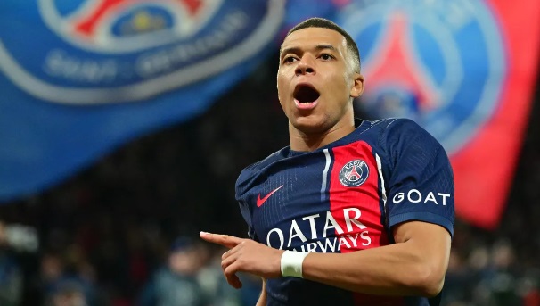 Kylian Mbappe of PSG celebrates after scoring his team's first goal during the UEFA Champions League 2023/24 round of 16 first leg match between Paris Saint-Germain and Real Sociedad Image credit: Getty Images Kylian Mbappe: Paris Saint-Germain star informs club of end season exit amid Read Madrid links - Reports