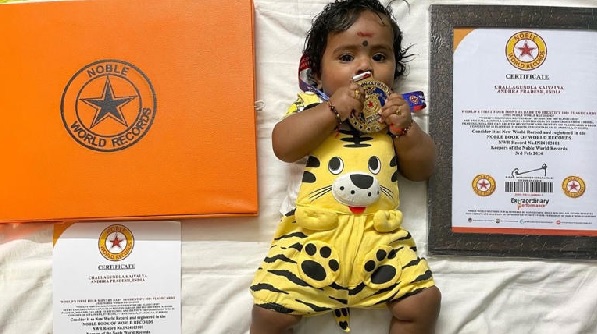 Four-month-old baby sets world record for remarkable talent Four-month-old baby sets world record for remarkable talent