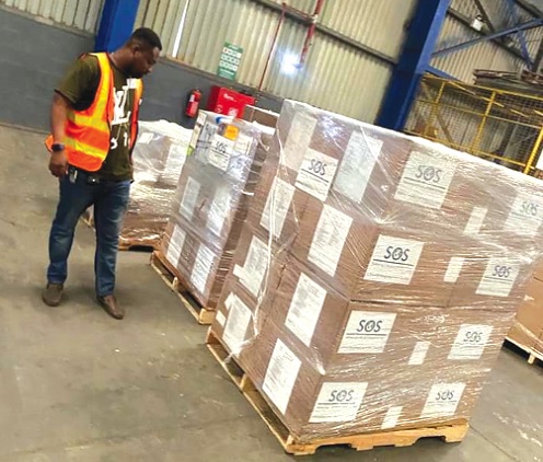 Some of the medical supplies delivered to North Tongu constituency