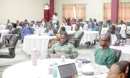 Some participants in the performance review session