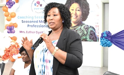 Esther Gyebi-Donkor, General Manager, Marketing and Corporate Affairs, GPHA, speaking at the event Esther Gyebi-Donkor, General Manager, Marketing and Corporate Affairs, GPHA, speaking at the event