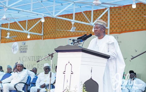 Former President John Dramani Mahama speaking at the event Former President John Dramani Mahama speaking at the event