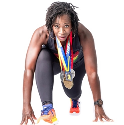 Nana Serwaa on her marks Nana Serwaa on her marks