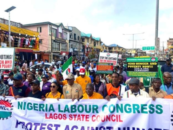NLC says it wants an end to hunger and insecurity in Nigeria Labour unions in Nigeria kick off two-day protests
