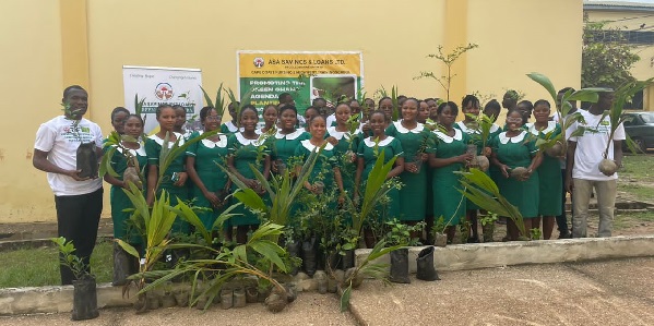 ASA savings and loans collaborate with Cape Coast Nursing and Midwifery college to green campus