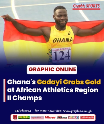 Ghana's Gadayi grabs gold at African Athletics Region II Championship Ghana's Gadayi grabs gold at African Athletics Region II Championship