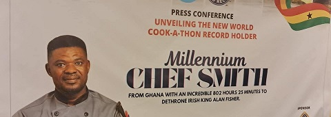 Ghana's Chef Smith is new world cook-a-thon record holder - Graphic Online
