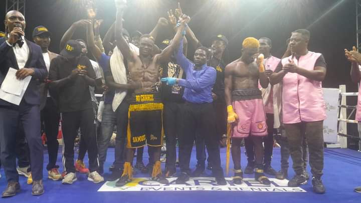 Samuel Quaye retains National Super Lightweight Title, One Bullet stopped in round two Samuel Quaye retains National Super Lightweight Title, One Bullet stopped in round two