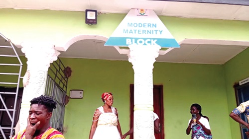  Frontage of the maternity block