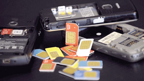 After pre-registering them, the SIM cards are then peddled After pre-registering them, the SIM cards are then peddled