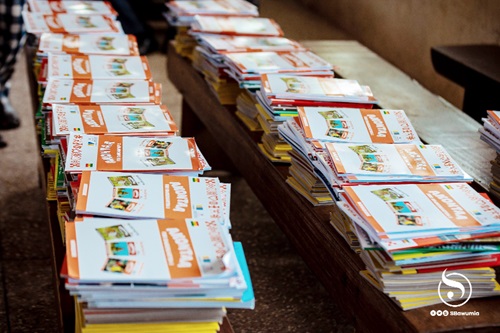  Some of the exercise books for the beneficiaries
