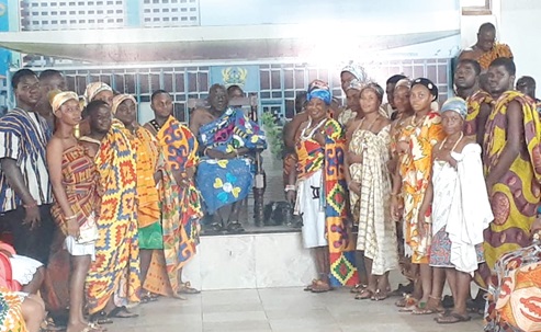 One of the traditional councils of the University of Cape Coast with Osabarimba Kwesi Atta 